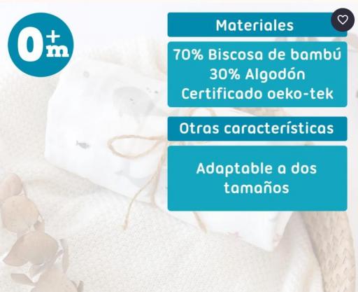 Kiokids - Muselina 120x120 bambú gris 5306 [3]