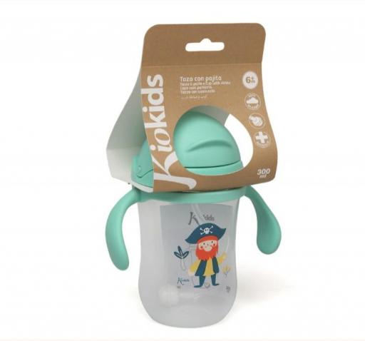 Kiokids - Taza aprendizaje step con asas verde 5402 [3]