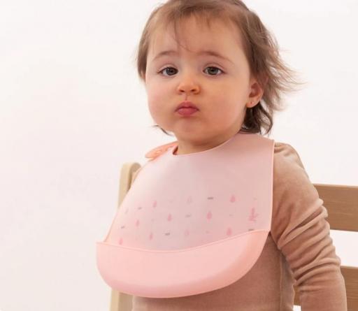 Kiokids - Babero silicona rosa 5413