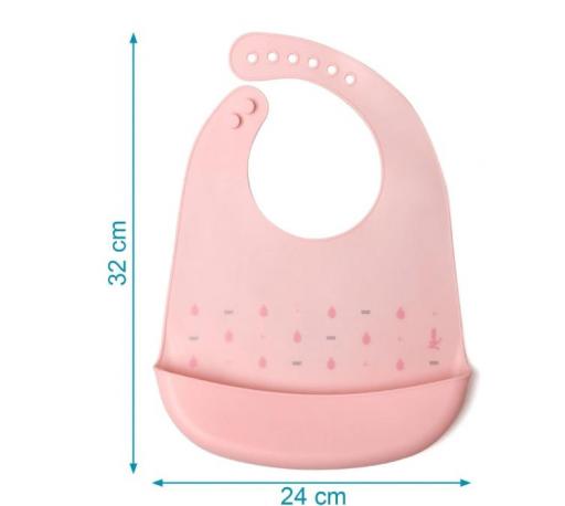 Kiokids - Babero silicona rosa 5413 [2]