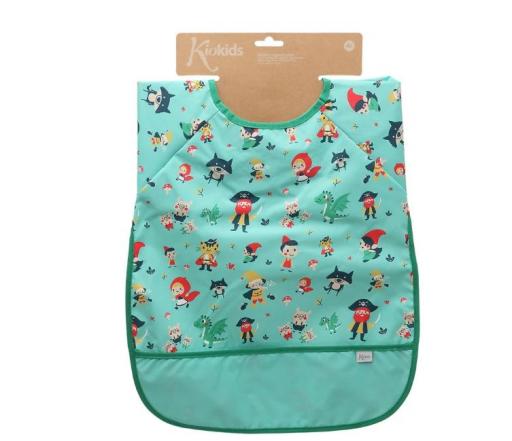 Kiokids - Babero impermeable con mangas verde 5418 [3]
