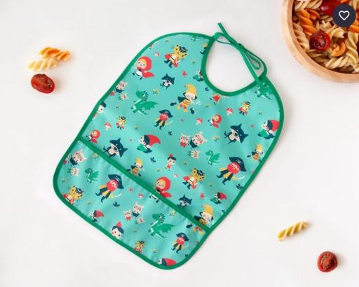 kiokids - Babero impermeable verde 5657 [1]