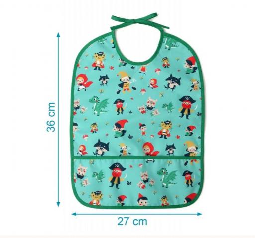 kiokids - Babero impermeable verde 5657 [2]