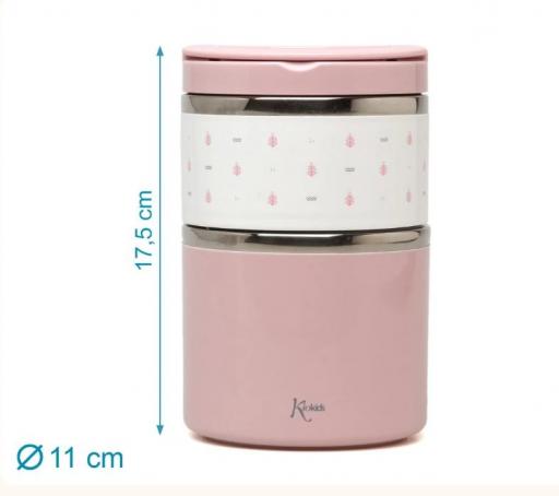 Kiokids - Termo papillero acero inoxidable rosa 5490 [2]