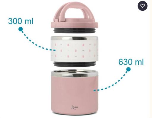 Kiokids - Termo papillero acero inoxidable rosa 5490 [3]