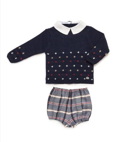 Juliana - Conjunto ranita cuadros y jersey estrellas 25590