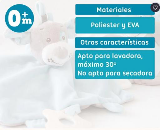 Kiokids - Set azul doudou y sonajero perrito 3906 [4]
