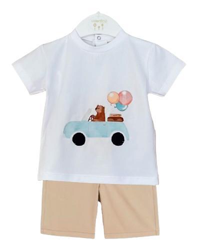 Valentina Bebés - Conjunto Momy Car camiseta LOVE61