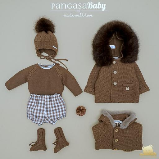 Pangasa - Conjunto 2 piezas jersey chocolate y ranita vichy 1608350 [1]