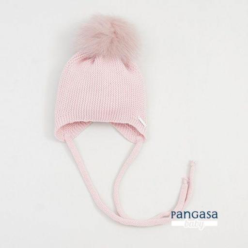 Pangasa - Gorro orejero con pompón pelo sintético o natural 1414410 [2]