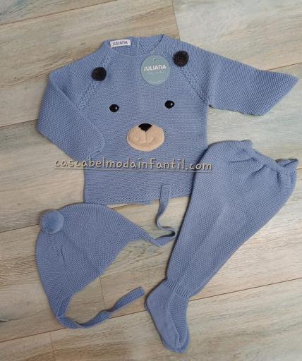 Juliana - Conjunto osito 3 piezas polaina 25554P [2]