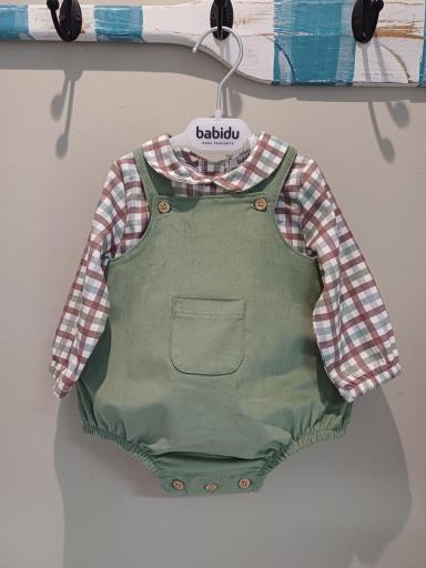 Babidu - Conjunto camisa cuadros y peto pana Horizonte 41653