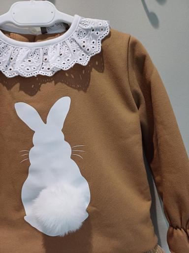 Mon Petit Bonbon - Conjunto sudadera conejo y ranita pana IM087 y IM092 [2]