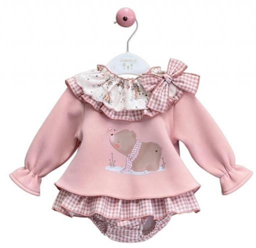 Valentina Bebés - Conjunto sudadera colección Donatella pink HADA49