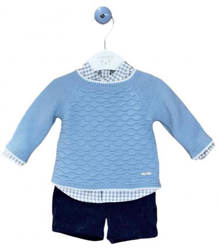 Valentina Bebés - Conjunto 3 piezas camisa vichy HADA7