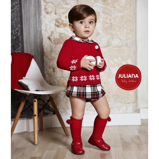 Juliana - Conjunto 2 piezas punto jersey navidad J4078 [1]