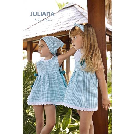 Juliana - Vestido vichy volantes J7138 [0]