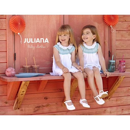 Juliana - Vestido blanco con punto J7121 [1]
