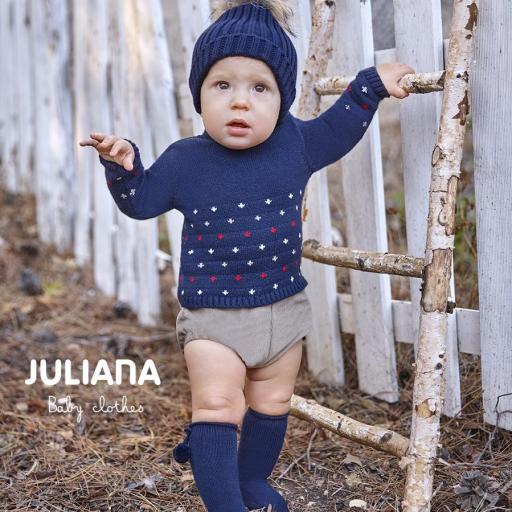 Juliana - Conjunto gorro y budanda canalé J6193 [4]