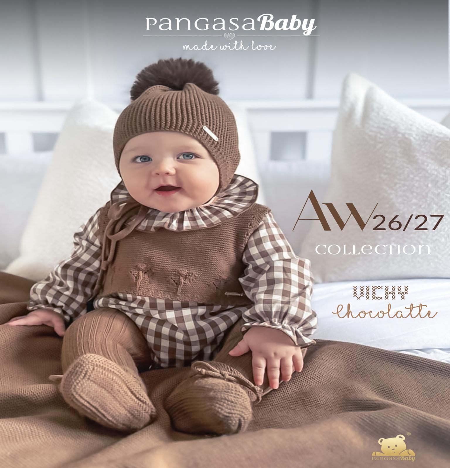 Pangasa - Chaleco y pelele vichy chocolate 1642100