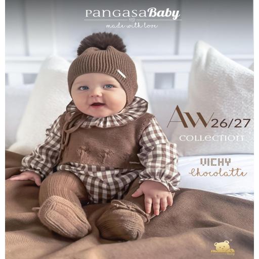 Pangasa - Chaleco y pelele vichy chocolate 1642100 [0]