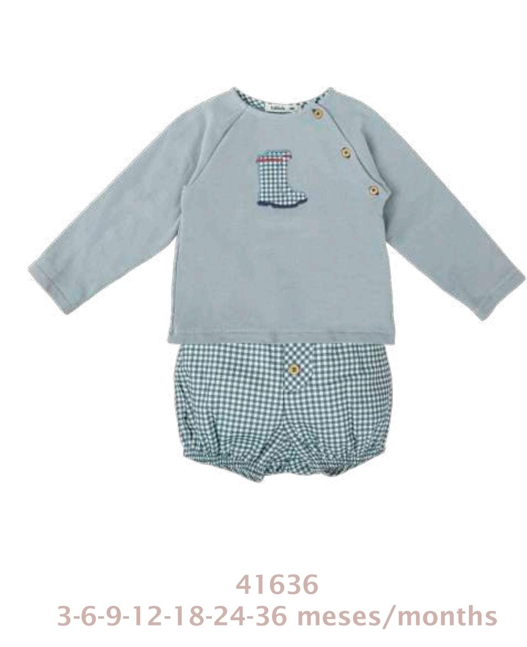 Babidu - Conjunto niño sudadera y pantalón "LLuvia" 41636