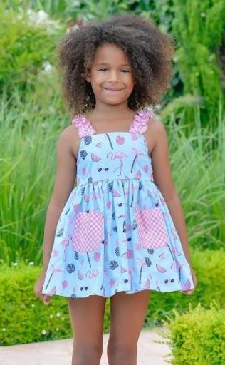 Daniesty - Vestido estampado Familia Laguna 002 [0]