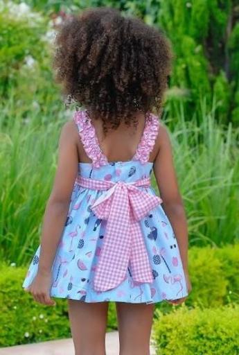 Daniesty - Vestido estampado Familia Laguna 002 [1]