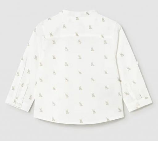 mayoral - Camisa de manga larga con lino cuello mao bebé 1116 [3]