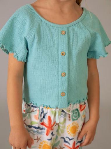 Mayoral - Camiseta con volantes niña 3014 [1]