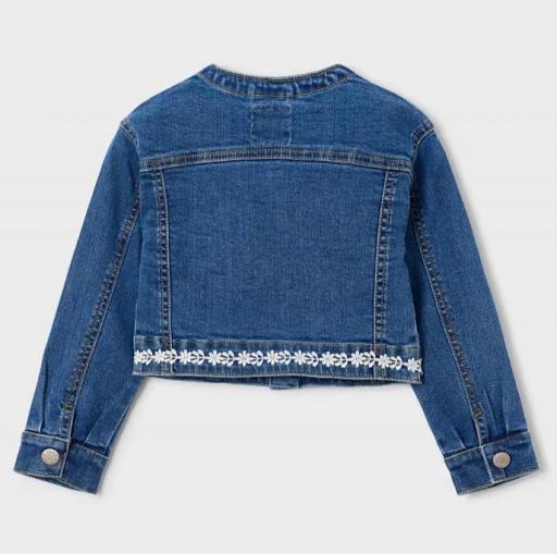Mayoral - chaqueta vaquera detalles guipur niña 3453 [1]