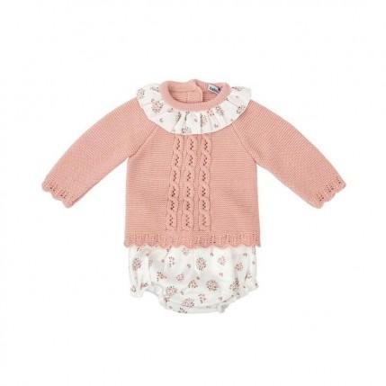 Babidu - Conjunto braguita flores Aurora 41804