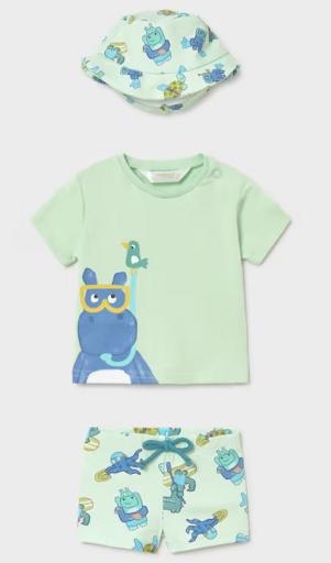 Mayoral - conjunto baño 3 piezas protección solar bebé 1617 [3]