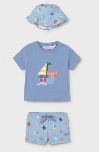 Mayoral - conjunto baño 3 piezas protección solar bebé 1617 [1]