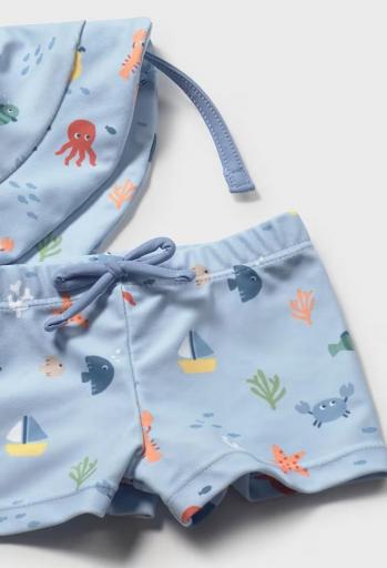 Mayoral - conjunto baño 3 piezas protección solar bebé 1617 [6]