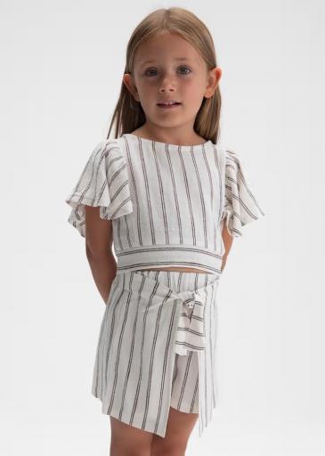 Mayoral - conjunto falda y blusa rayas niña 3949 [1]