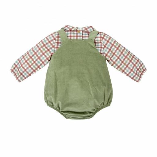 Babidu - Conjunto camisa cuadros y peto pana Horizonte 41653 [3]
