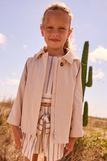 Mayoral - Cortavientos gabardina  niña beig 3458