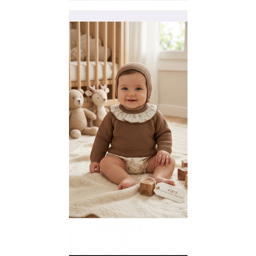 Babidu - Conjunto bebé 3 Piezas con capota 41819