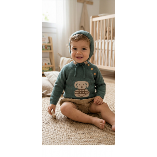 Babidu - Conjunto bebe con ranita y capota 41823 [0]