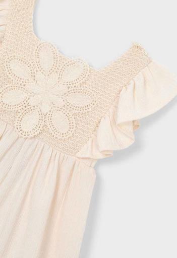 Mayoral - Mono punto crochet niña marfil 3888 [2]