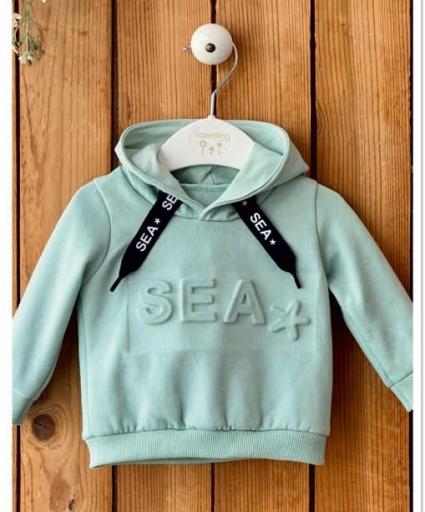 Valentina Bebés - Sudadera unisex water green Nube 103