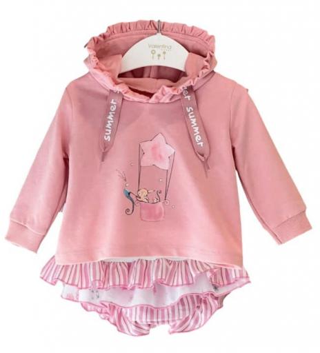 Valentina bebés - Conjunto niña sudadera y culote Nube 98
