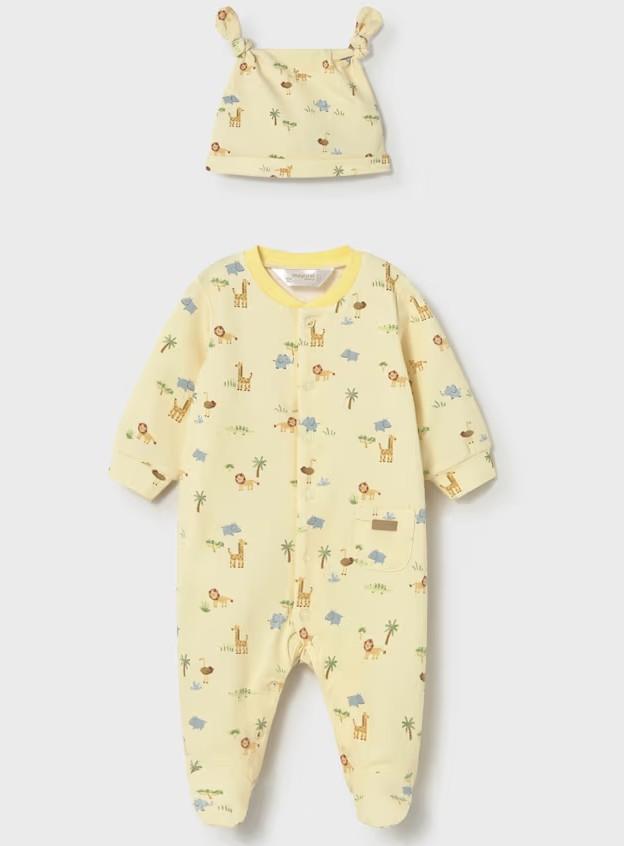 Mayoral - Pelele con gorro animalitos 1718