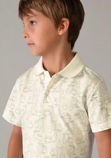 Mayoral - Polo estampado vespas niño 3104 [1]