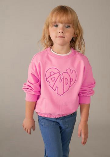 Mayoral - sudadera con letras bordadas niña 3449