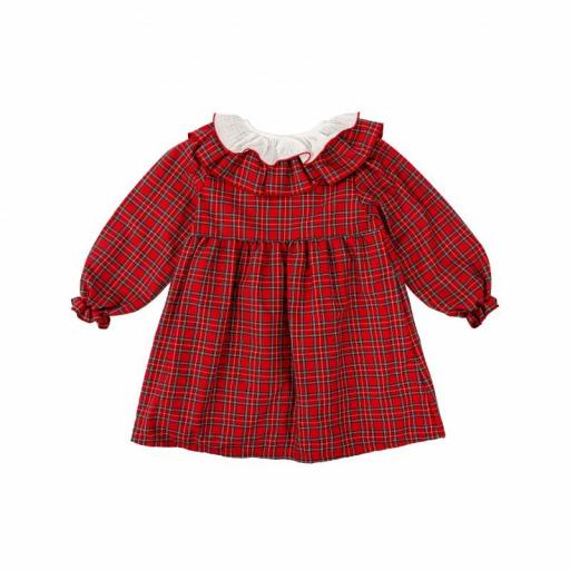 Babidu - Vestido cuadros rojo Muérdago 90659  [1]