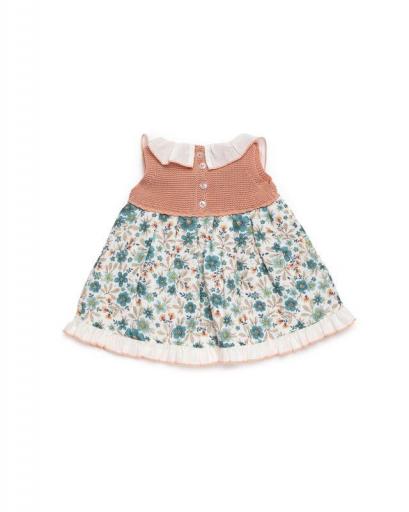 Juliana- Vestido cuerpo de punto y flores-26123 [1]