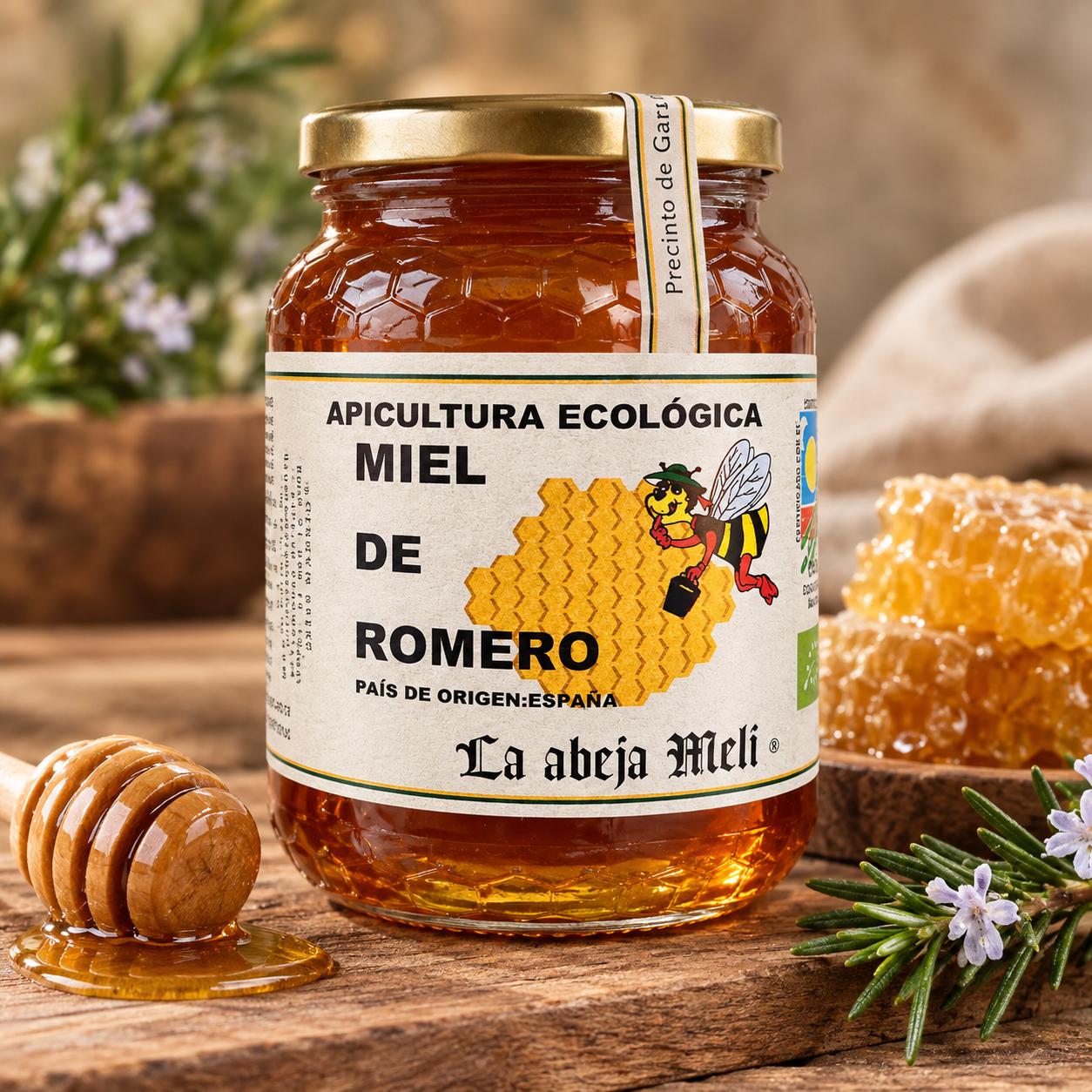 Miel Biológica de Romero "La abeja Meli"