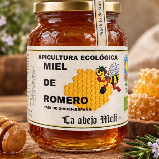 Miel Biológica de Romero "La abeja Meli"